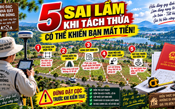 5 SAI LẦM NGƯỜI DÂN THƯỜNG GẶP KHI TÁCH THỬA
