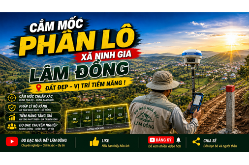 Đo giải phóng mặt bằng trường mầm non Quang Minh B, huyện Mê Linh
