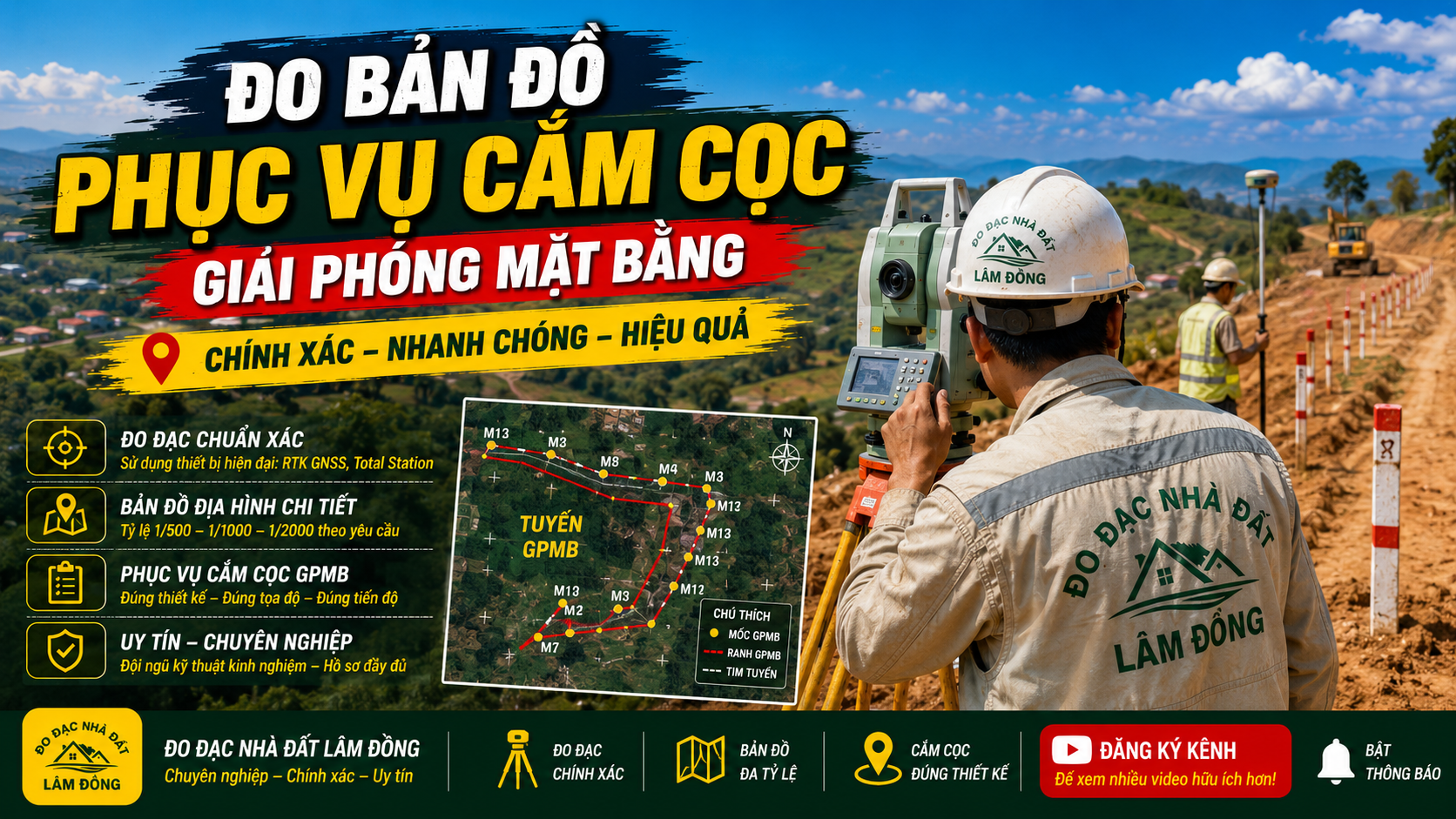 Đo bản đồ phục vụ GPMB